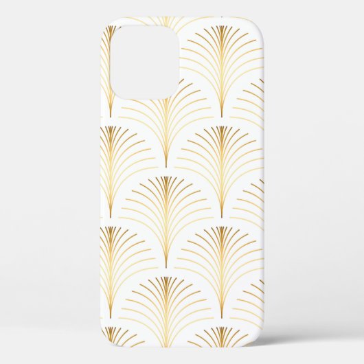  elegante florale art deco herhaalde ventilator p Case-Mate iPhone case (Achterkant)