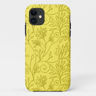 Elegante florale gele iPhone 5 Hoesje