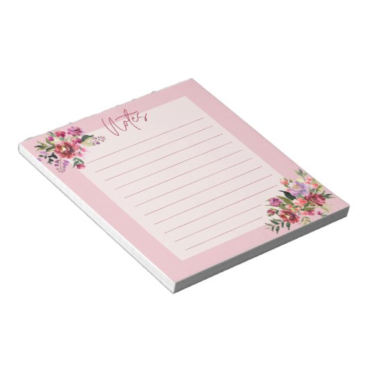 elegante florale notebooks notitieblok (Schuin)