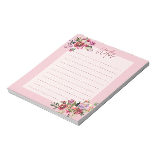 elegante florale notebooks notitieblok (Linkerzijde)