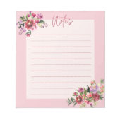 elegante florale notebooks notitieblok (Voorkant)