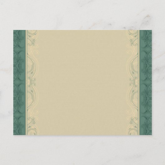 elegante  florale pauw Sparen de datum Aankondigingskaart (Achterkant)