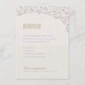 Elegante florale rustieke bruiloft informatie kaar informatiekaartje (Voorkant)