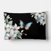 Elegante florale vlinder make-up tas (Achterkant)