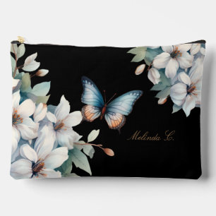 Elegante florale vlinder make-up tas