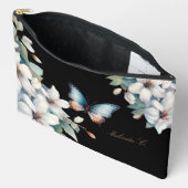 Elegante florale vlinder make-up tas (Open)