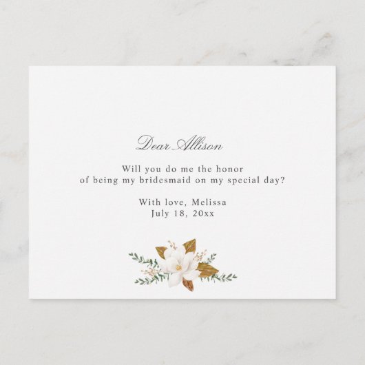 elegante florale zal je mijn bruidskaart zijn uitnodiging briefkaart (Achterkant)