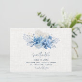 Elegante Florida Beach Wedding Photo Save the Date (Staand voorkant)