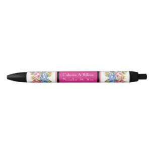 Elegante Flower bruiloft gunst Vrijgezellenfeest Zwarte Inkt Pen