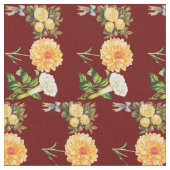 Elegante Flower Print Fabric Stof (Close Up)