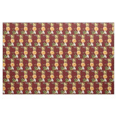 Elegante Flower Print Fabric Stof (Fat Quarter)