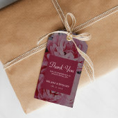 Elegante Flower Wedding Bedankt Gift Label Cadeaulabel