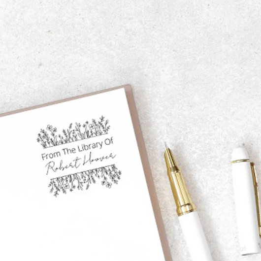 Elegante Flowers uit de Bibliotheek van Rubberstempel