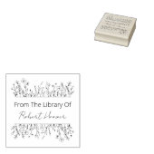 Elegante Flowers uit de Bibliotheek van Rubberstempel (Gestempeld)