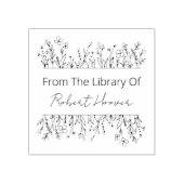Elegante Flowers uit de Bibliotheek van Rubberstempel (Afrduk)