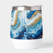 Elegante Fluid Art Decoratieve Koffie Mokken Abstr (Links)