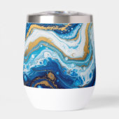 Elegante Fluid Art Decoratieve Koffie Mokken Abstr (Voorkant)