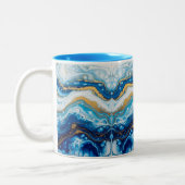 Elegante Fluid Art Decoratieve Koffie Mokken Abstr (Links)
