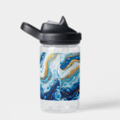 Elegante Fluid Art Decoratieve Koffie Mokken Abstr Waterfles (Rechts)