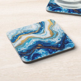 Elegante Fluid Art Decoratieve Tegels – Abstract b Bier Onderzetter