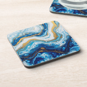 Elegante Fluid Art Decoratieve Tegels – Abstract b Bier Onderzetter
