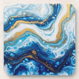Elegante Fluid Art Decoratieve Tegels – Abstract b Bier Onderzetter
