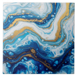 Elegante Fluid Art Decoratieve Tegels – Abstract b Tegeltje