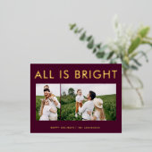 elegante folie 2 foto modern folie vakantie briefk folie feestdagen briefkaart (Staand Voorkant)