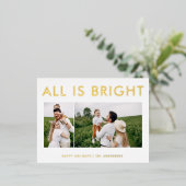 elegante folie 2 foto moderne folie vakantie ansic folie feestdagen briefkaart (Staand Voorkant)