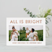 elegante folie 2 foto moderne folie vakantiekaart folie feestdagenkaart (Staand Voorkant)