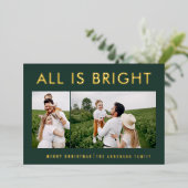 elegante folie 2 foto moderne folie vakantiekaart folie feestdagenkaart (Staand Voorkant)