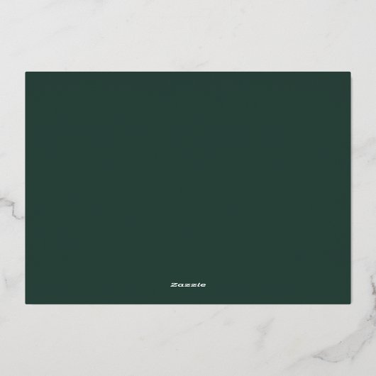 elegante folie 2 foto moderne folie vakantiekaart folie feestdagenkaart (Achterkant)