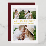 elegante folie 3 foto moderne folie vakantiekaart folie feestdagenkaart<br><div class="desc">groen wit en folie 3 fotocollage modern ,  leuk kerstkaartontwerp voor het gezin .</div>