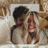 Elegante Folie Kalligrafie Trouwtafel Nummer Uitnodiging