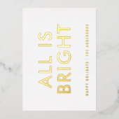 elegante folie niet-fotomoderne folie vakantiekaar folie feestdagenkaart (Voorkant)