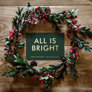 elegante folie niet-fotomoderne folie vakantiekaar folie feestdagenkaart