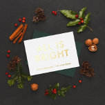 elegante folie niet-fotomoderne folie vakantiekaar folie feestdagenkaart<br><div class="desc">groen wit en folie ,  niet fotocollage ,  modern ,  leuk kerstkaartontwerp voor het gezin .</div>