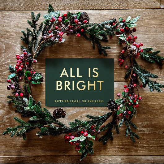 elegante folie niet-fotomoderne folie vakantiekaar folie feestdagenkaart