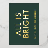 elegante folie niet-fotomoderne folie vakantiekaar folie feestdagenkaart (Voorkant)