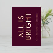 elegante folie niet-fotomoderne folie vakantiekaar folie feestdagenkaart (Staand Voorkant)