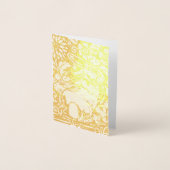 Elegante Folie Paaskonijn Kerk Brunch Custom Folie Kaarten (Voorkant)