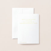 Elegante Folie Paaskonijn Kerk Brunch Custom Kaarten (Met envelop)