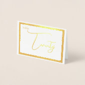 Elegante Folie Tafelnummer Tent - TWINTIG (Voorkant)