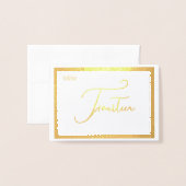 Elegante Folie Tafelnummer Tentoonstelling - VEERT (Met envelop)