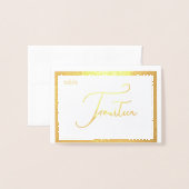 Elegante Folie Tafelnummer Tentoonstelling - VEERT (Voorkant met envelop)