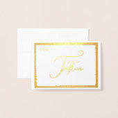 Elegante Folie Tafelnummer Tentoonstelling - VIJFT (Met envelop)