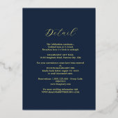 Elegante Folie Uitnodiging Vereniging (Achterkant)