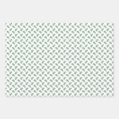 Elegante folk botanische groene Waterverf vakantie Inpakpapier Vel (Voorkant)