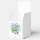 Elegante Fonteinbloemen Trouwduiven Bedankt Bedankdoosjes (Geopend)