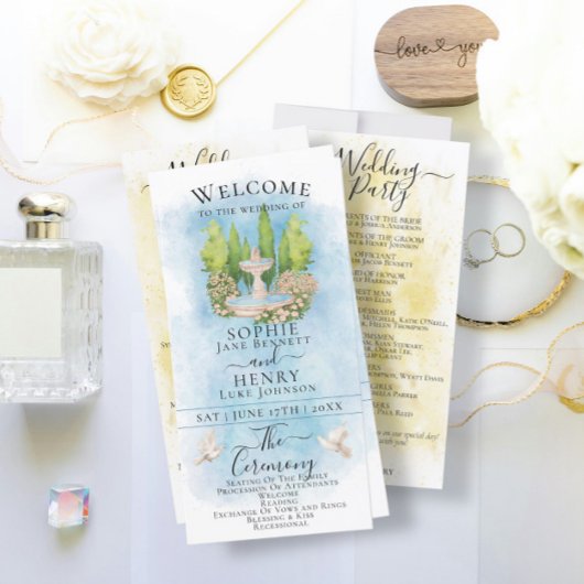 Elegante Fonteinduiven Luxe Trouwprogramma